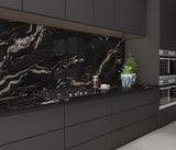 BLACK FUSION ULTRA GLEAM - PORCEKO -  (  - QUARRY BLACK - 3000x790x15 mm - 118.11inchX31.1inchX0.6inch )