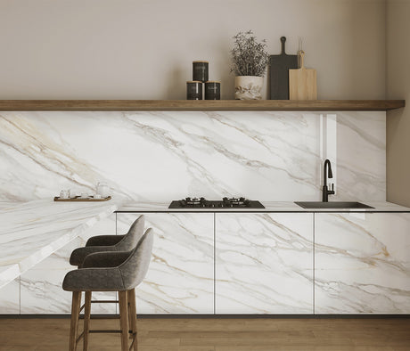 BORGHINI ULTRA GLEAM - PORCEKO -  (  - QUARRY WHITE - 3000x790x15 mm - 118.11inchX31.1inchX0.6inch )
