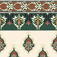DAMASK LEGASY BORDER 2 MATT  - SIMPOLO-TILES- (  - TINY TILE MATT - 198x198 mm - 7.8inchX7.8inch )