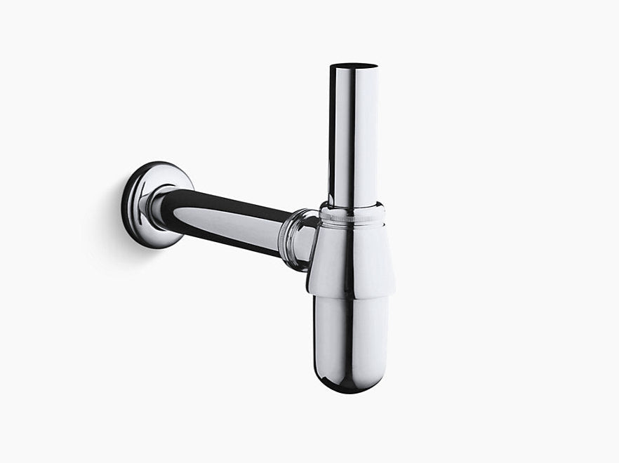 (PRUN)COMPLEMENTRY-BOTTLE TRAP W/O DRAIN PIPE - KOHLER POPULAR -  ( POLISHED CHROME - POPULAR - 0x300 mm - 0inchX12inch )
