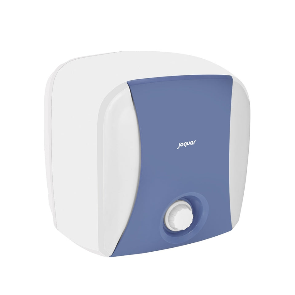 6 LITERS BRIZA MANUAL STORAGE WATER HEATER 2KW - JAQUAR GEYSERS - (WHITE - BRIZA  - 340x294x361 mm - 13.6inchX11.7inchX14.4inch)