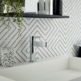 SL B/MXR W/BRAIDED PIPES & W/O POPUP - VADO -  ( CHR - EDIT - 0x12 mm - 0inchX0.48inch )