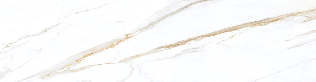 CALACATTA LUCE GOLD CRESTAMATTE - PORCEKO -  (  - NEOTERIC - 3000x790x15 mm - 118.11inchX31.1inchX0.6inch )