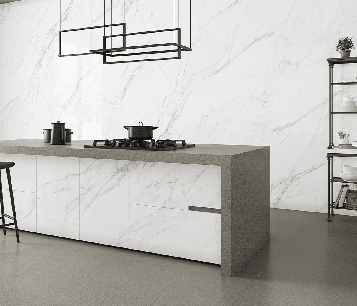 CARRARA BLANCO ULTRA GLEAM - PORCEKO -  (  - QUARRY WHITE - 3000x790x15 mm - 118.11inchX31.1inchX0.6inch )