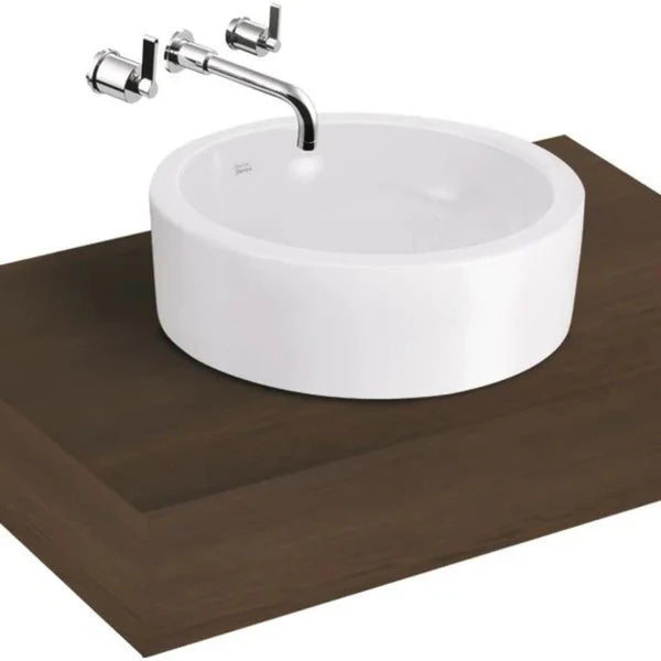 LAVATORY COUNTER TOP - AMERICAN STANDARD -  ( WHITE - WHITE - 400x400 mm - 16inchX16inch )