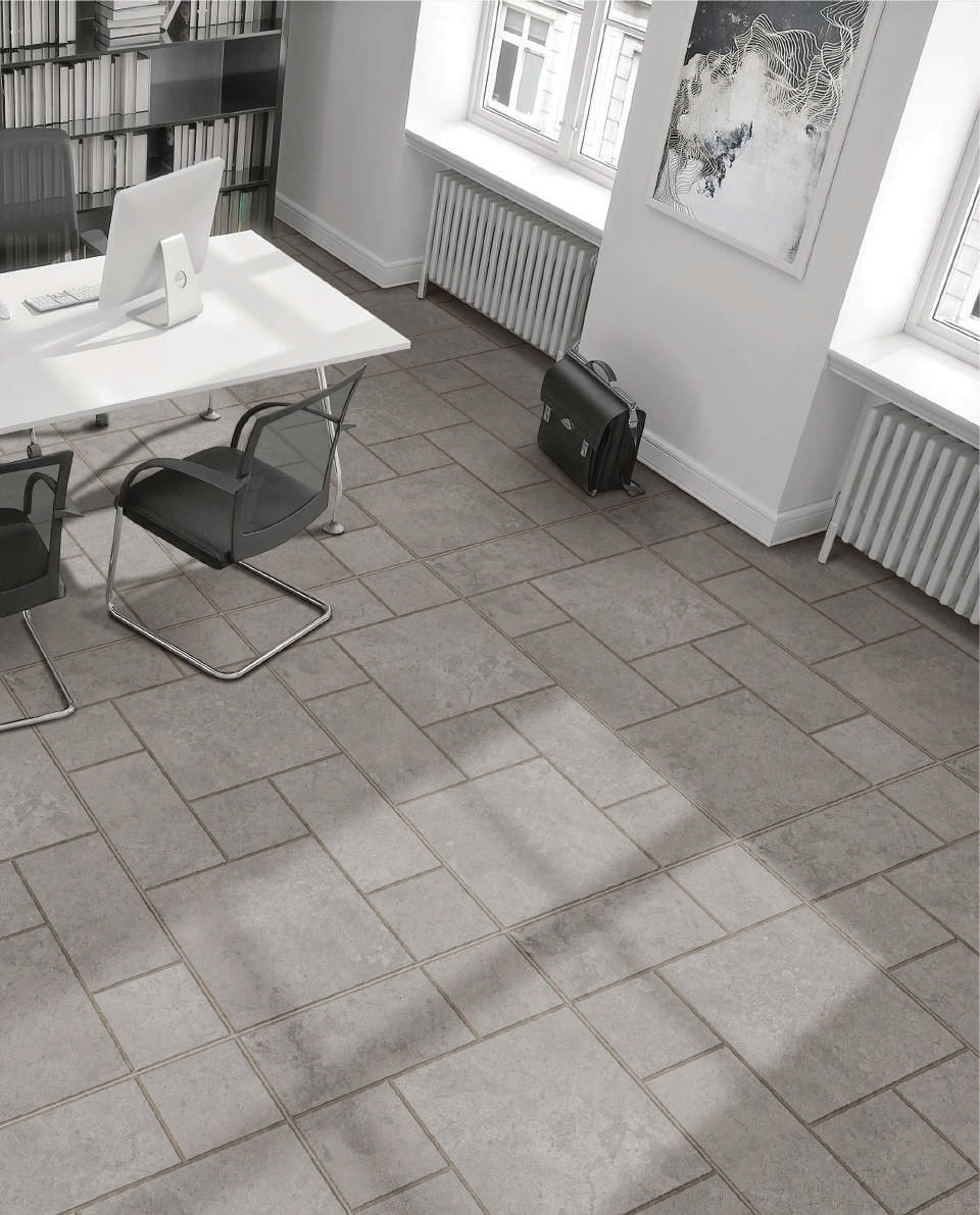 MUSTANG CHARCOAL - INDIAN TILES -  (  - MIORCA MODULAR - 1200x600 mm - 48inchX24inch )