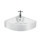 (PRUN) WASH BASIN CLARET - HINDWARE -  ( IVORY - ART - 560x435 mm - 22inchX17inch )