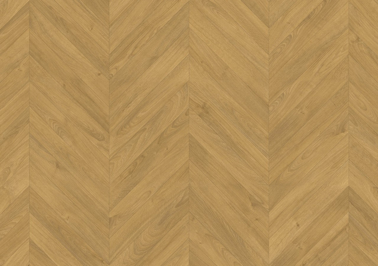 CHEVRON OAK NATURAL (8 MM) AC4 - QUICK-STEP -  (  - IMPRESSIVE PATTERN - 1200x396x8 mm - 48inchX15.84inchX0.32inch )