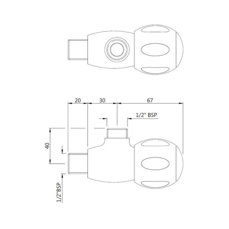 ANGULAR STOP COCK W/O FLANGE - JAQUAR FAUCETS -  ( CHROME - CLARION QUARTER TURN - 0x15 mm - 0inchX0.5inch )