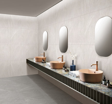 NAUTICA CREMA - INDIAN TILES -  (  - MIORCA-RUSTIC - 1200x600x8 mm - 48inchX24inchX0.3inch )