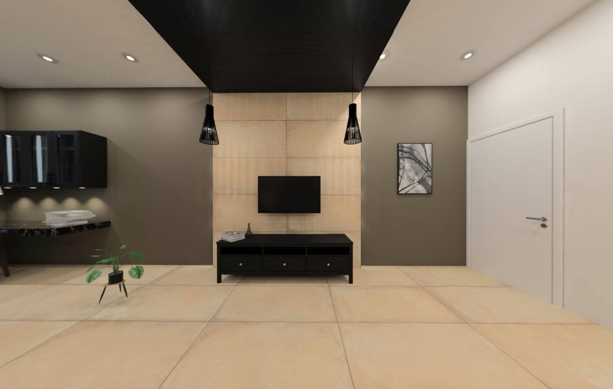 FORT COTTA CREAM MATT TEXTURE - SIMPOLO-TILES- (  - IMPATTO MATT - 1198x598 mm - 48inchX24inch )