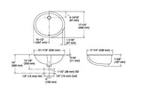 CAXTON-UNDERCOUNTER W/BASIN W/O OVERFLOW - KOHLER POPULAR -  ( WHITE - POPULAR - 536x435 mm - 21inchX17inch )