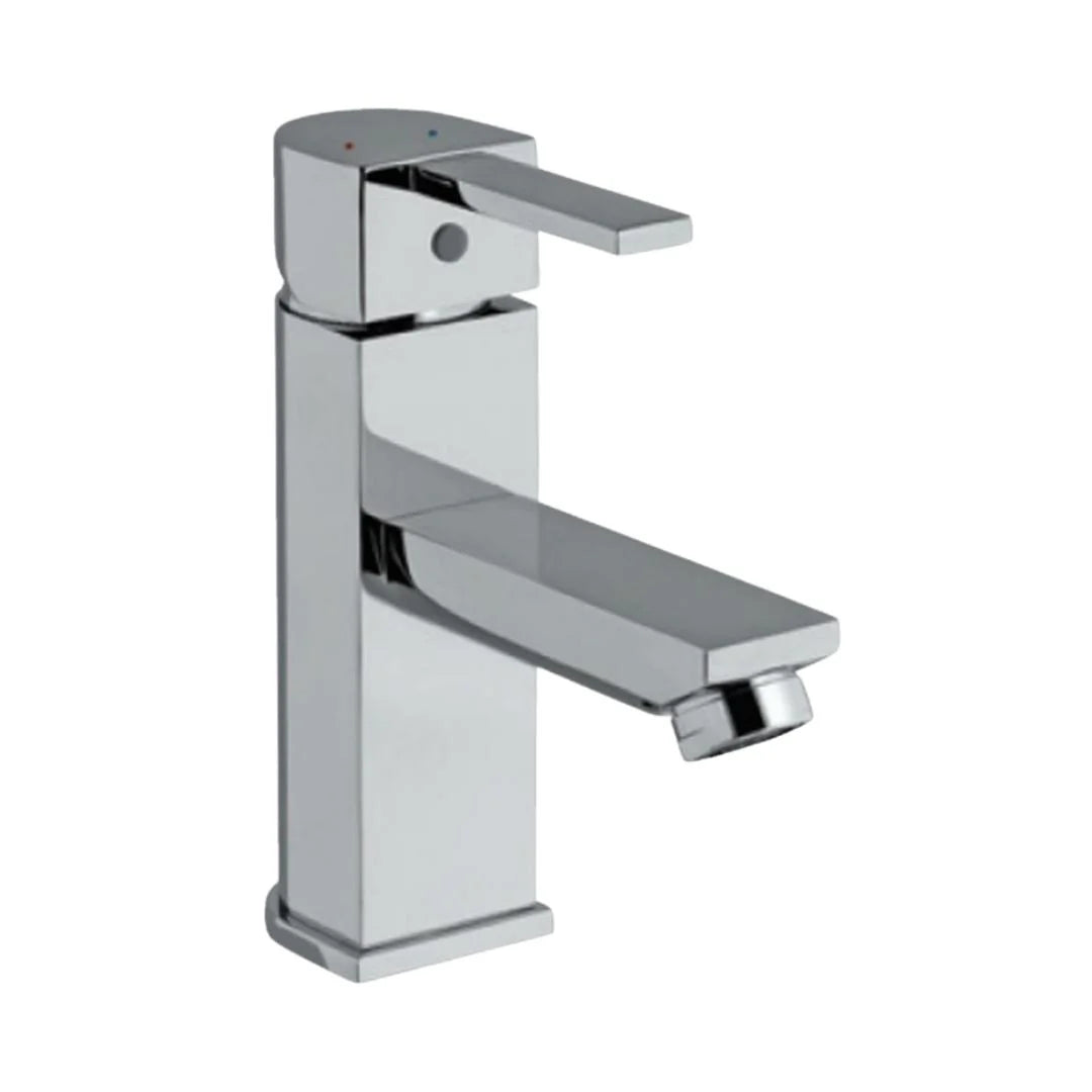 S.L. BASIN MIXER WITH BRAIDED PIPES - JAQUAR FAUCETS -  ( CHROME - D-ARC - 0x15 mm - 0inchX0.5inch )