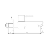 BIB COCK WITH FLANGE - JAQUAR FAUCETS -  ( CHROME - D-ARC - 0x15 mm - 0inchX0.5inch )