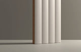 FLUTE DUSTY GREY 10MM - COLORTILE -  (  - FLUTE MATT - 300x75 mm - 12inchX3inch )