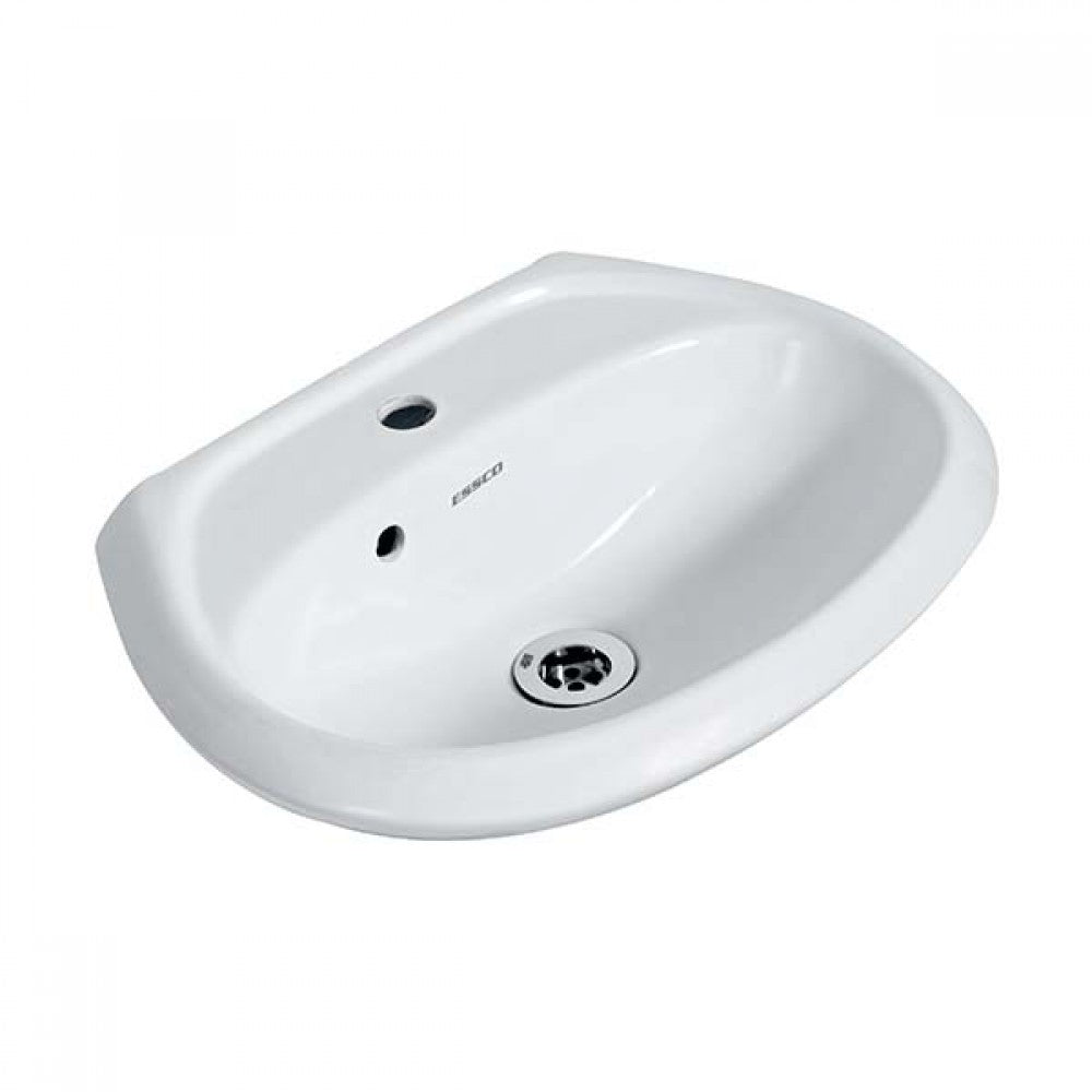 WALL HUNG WASH BASIN - ESSCO SWARE -  ( WHITE -  - 455x350 mm - 18.2inchX14inch )