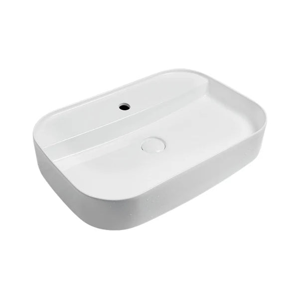 WASH BASIN COUNTER TOP EDGE-65R - HINDWARE -  ( STAR WHITE - ITALIAN - 650x450 mm - 26inchX18inch )