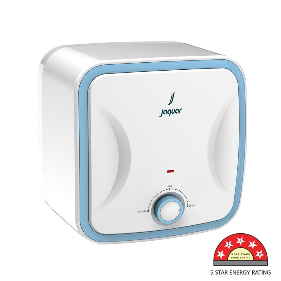10L MANUAL 1-2-3KW (5 STAR) - JAQUAR GEYSERS -  ( WHITE - ERICA VERTICAL - 366x366 mm - 14.5inchX14.5inch )