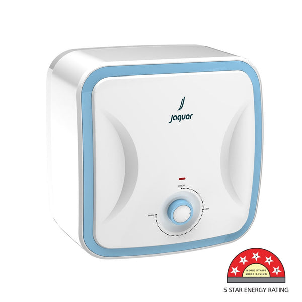 ERICA DIGITAL MANUAL STORAGE WATER HEATER 15 LTR (2KW)- JAQUAR GEYSERS - ( WHITE - ERICA - 385x385 mm - 15inchX15inch )