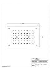 CEILING SHOWER (2MIST+RAIN) - HINDWARE FAUCETS -  ( POLISHED CHROME - SHOWER - 375x250 mm - 15inchX10inch )