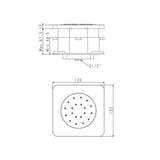 CONC.BODY SHOWER JET - AMERICAN STANDARD -  ( CHROME - EASYSET - 0x15 mm - 0inchX0.5inch )