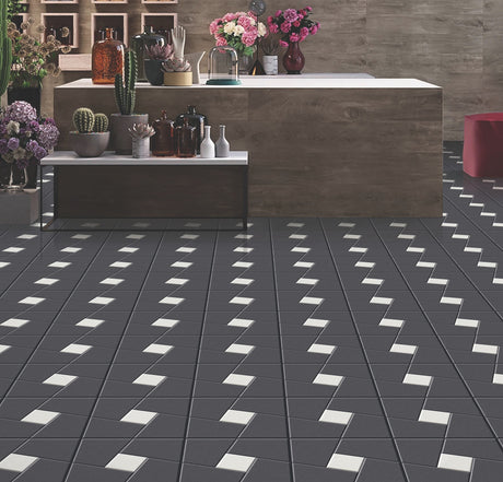 FLANDES NERO - CREANZA -  (  - CREANZA PRO SERIES - 400x400x12 mm - 16inchX16inchX0.4inch )