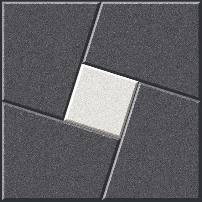 FLANDES NERO - CREANZA -  (  - CREANZA PRO SERIES - 400x400x12 mm - 16inchX16inchX0.4inch )