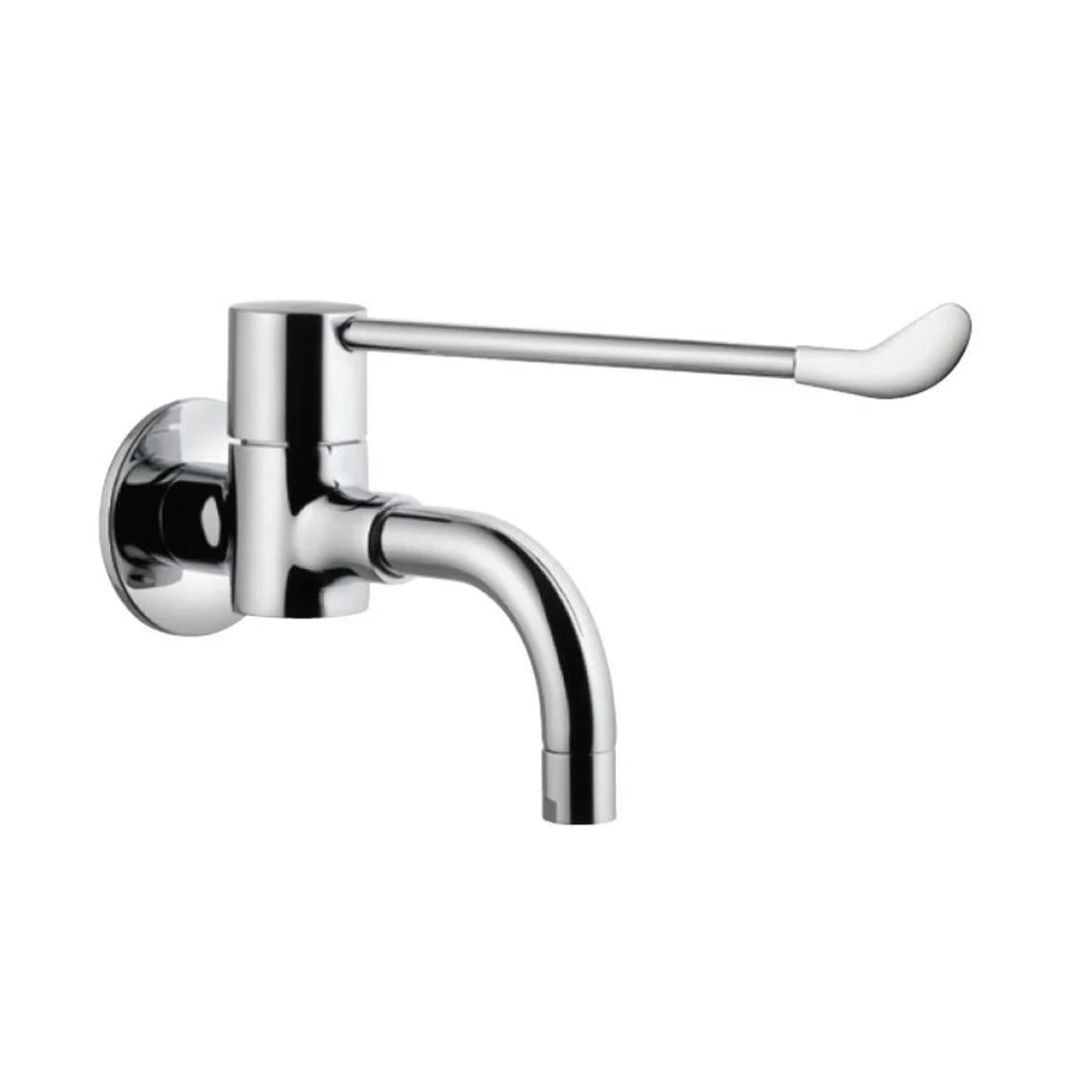 (PRUN)BIB COCK 200MM EXTD LEVER - JAQUAR FAUCETS -  ( CHROME - FLORENTINE - 0x15 mm - 0inchX0.5inch )