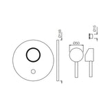 (PRUN)S.L.EXPOSED PARTS DIV KIT - JAQUAR FAUCETS -  ( CHROME - FLORENTINE - 0x15 mm - 0inchX0.5inch )