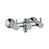 (PRUN)WALL MIXER W/O SPOUT W/PROV.O/H SHWR&TEL - JAQUAR FAUCETS -  ( CHROME - FLORENTINE - 0x15 mm - 0inchX0.5inch )