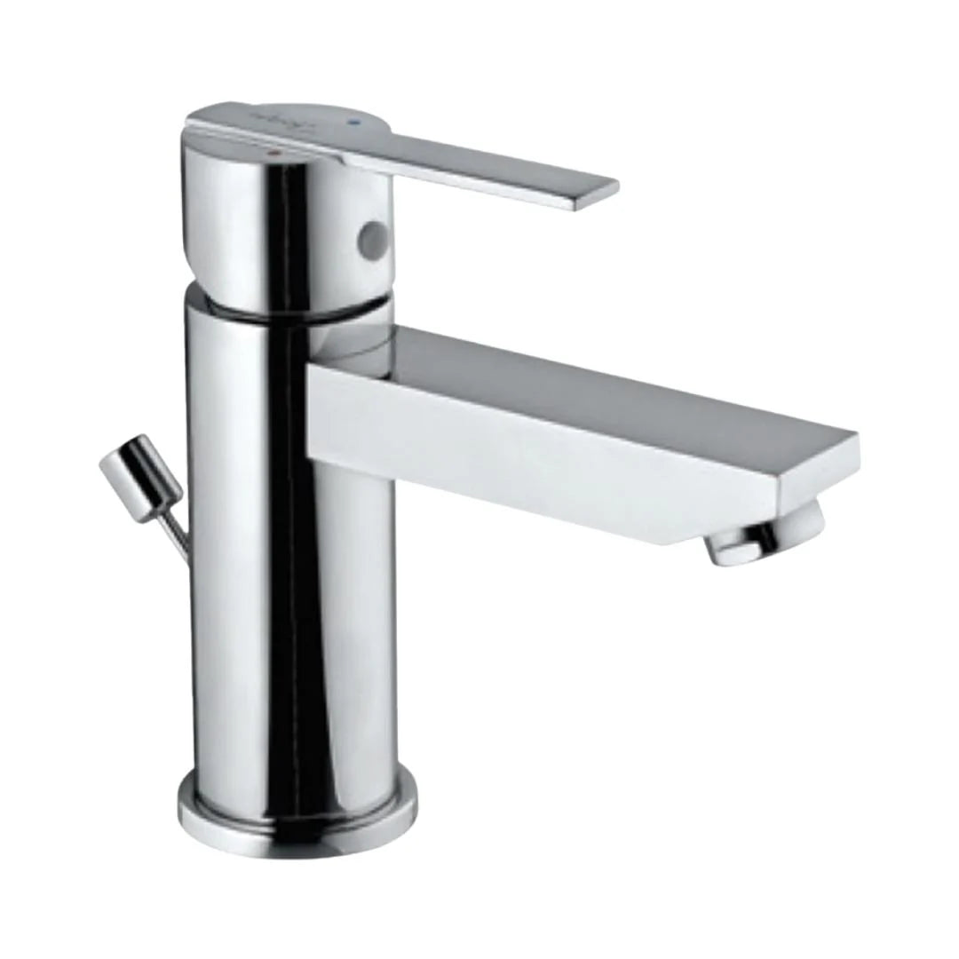 S.L. BASIN MIXER W/BRAIDED PIPES - JAQUAR FAUCETS -  ( CHROME - FONTE - 0x15 mm - 0inchX0.5inch )