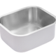 SS KITCHEN SINK 1.0 BOWL W/O DRAINBOARD (DEPTH 9INCH)WITH FA-07 WASTE COUPLING - FUTURA -  ( SATIN FINISH - UNDERMOUNT SERIES - 609x457 mm - 24.36inchX18inch )