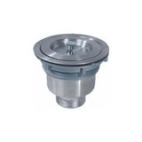 SS KITCHEN SINK 1.0 BOWL WITH DRAINBOARD (DEPTH 7INCH)WITH FA-07 WASTE COUPLING WITH PLUMBING KIT - FUTURA -  ( BRUSHED FINISH - HAND CARVED SERIES - 355x305 mm - 14.2inchX12.2inch )