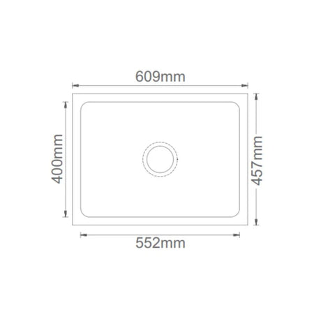 1.0 BOWL QUARTZ SINK WITH FA-05A WASTE COUPLING (DEPTH 8INCH)- FUTURA -  ( IVORY RED - QUARTZ SERIES - 609x457 mm - 24.36inchX18inch )
