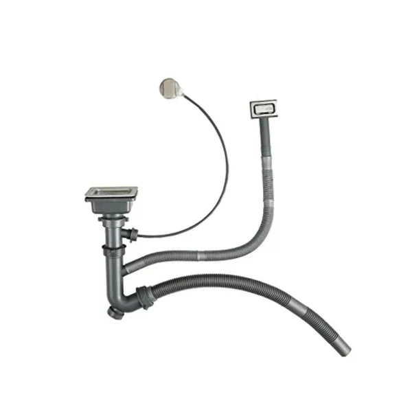 1.0 BOWL SS SINK (DEPTH 9INCH) WITH FA-01IS FAUCET, FA-08IS COLANDER BASKET, FA-09IS CHOPPING BOARD & FA-15IS SQUARE WASTE COUPLING W/AUTO DRAINER KIT & OVERFLOW. - FUTURA -  (  - INTELLIGENT SINK - 700x450 mm - 28inchX18inch )