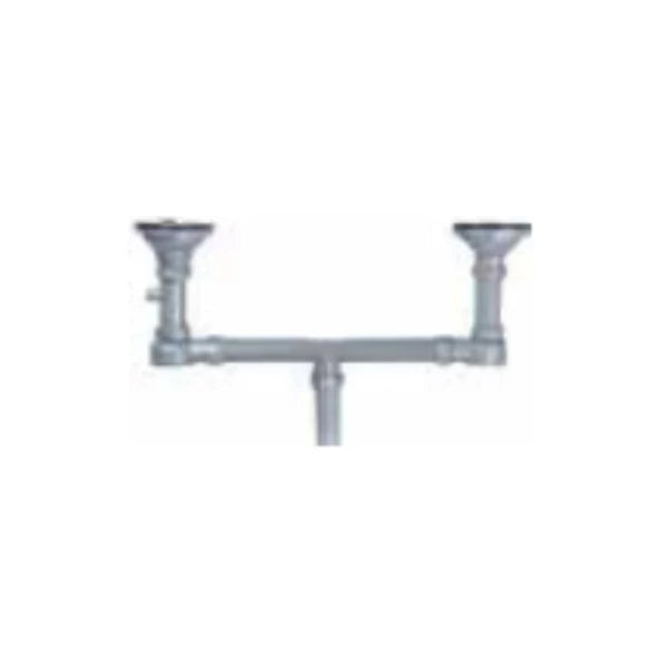 2.0 BOWL WITH OUT DRAIN BOARD WITH FA-05A WASTE COUPLING (DEPTH 9) - FUTURA -  ( CHROME - DESIGNER SINK - 880x470 mm - 35.2inchX18.8inch )