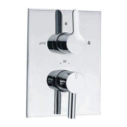 CONC THERM MXR SET 2IN2OUT W/SHUTOF1FREE - JAQUAR FAUCETS -  ( CHROME - FUSION - 0x15 mm - 0inchX0.5inch )