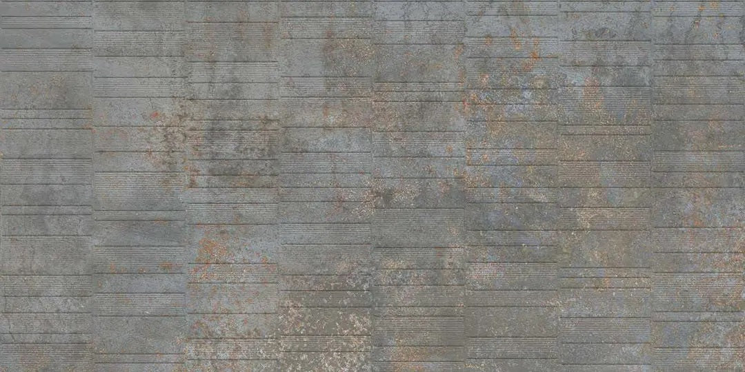 GROOVE IRON NAVY MATT TEXTURE - SIMPOLO-TILES- (  - IMPATTO MATT - 1198x598 mm - 48inchX24inch )
