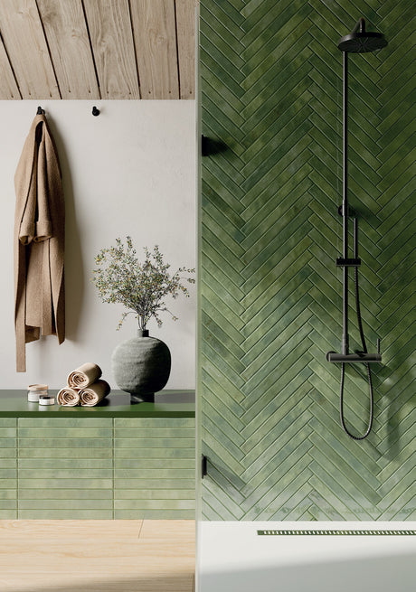 COLORS GREEN BRICK HL - EUROPEAN -  (  - MIORCA - 450x48 mm - 18inchX1.92inch )