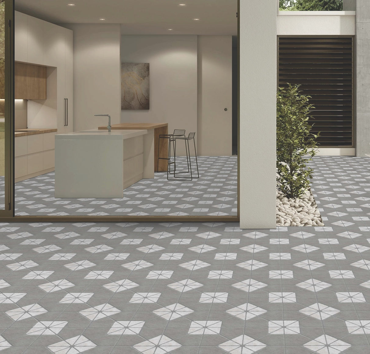 BLEND GREY - CREANZA -  (  - CREANZA PRO SERIES - 400x400x12 mm - 16inchX16inchX0.4inch )