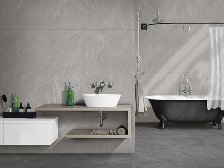 NAUTICA GRIS - INDIAN TILES -  (  - MIORCA-RUSTIC - 1200x600x8 mm - 48inchX24inchX0.3inch )