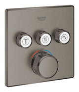 GROHTHERM SMARTCONTROL THERMOSTAT FOR CONCEALED INSTALLATION WITH 3 VALVES - GROHE - (BRUSHED HARD GRAPHITE - G5 - GROHTHERM - 0x15 mm - 0inchX0.5inch)