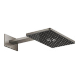 RAINSHOWER AQUA RECTANGULAR HEAD SHOWER SET 430 MM CEILING SHOWER ARM, 2 SPRAYS - GROHE - (BRUSHED HARD GRAPHITE - G5 - RAINSHOWER - 400x230 mm - 16inchX9.2inch)