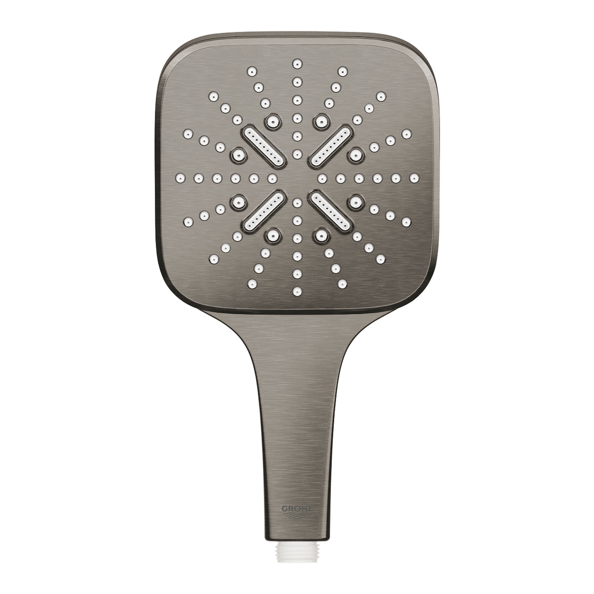 RAINSHOWER SMARTACTIVE 130 CUBE HAND SHOWER 3 SPRAYS W/O HOSE - GROHE - (BRUSHED HARD GRAPHITE - G5 - RAINSHOWER - 0x15 mm -  0inchX0.5inch)