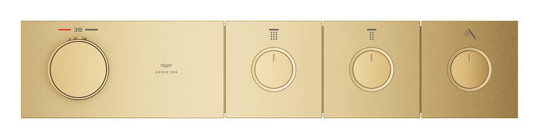 GRT AQUA THERMOSTAT TRIM 3 VALVES SMARTCONTROL - GROHE - (BRUSHED COOL SUNRISE - GROHTHERM - 0x15 mm -  0inchX0.5inch)