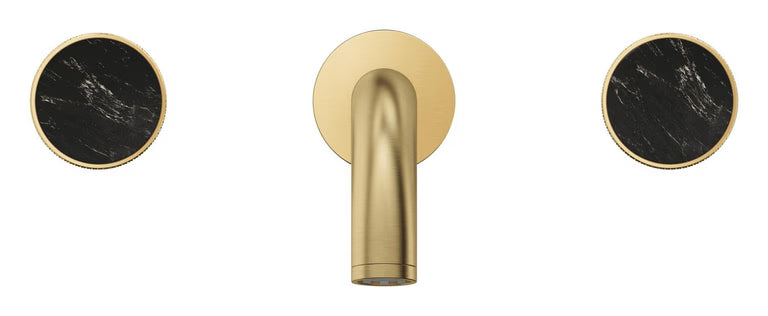 ATRIO PRIVATE THREE-HOLE BASIN MIXER WALL MOUNTED WITH KNOB - GROHE - (BRUSHED COOL SUNRISE - G5 ATRIO PRIVATE - 0x15 mm -  0inchX0.5inch)
