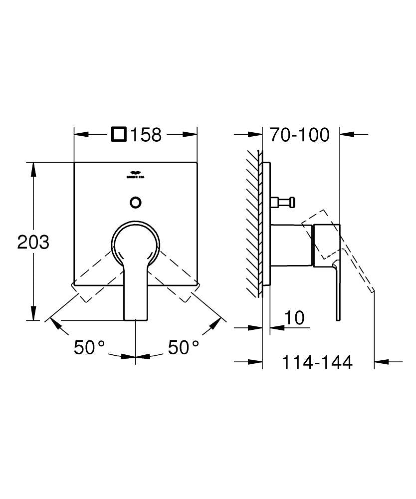 ALLURE SINGLE-LEVER MIXER WITH 2-WAY DIVERTER - GROHE - (BRUSHED COOL SUNRISE - G5 - ALLURE - 0x15 mm -  0inchX0.5inch)