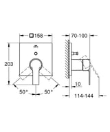 ALLURE SINGLE-LEVER MIXER WITH 2-WAY DIVERTER - GROHE - (BRUSHED COOL SUNRISE - G5 - ALLURE - 0x15 mm -  0inchX0.5inch)