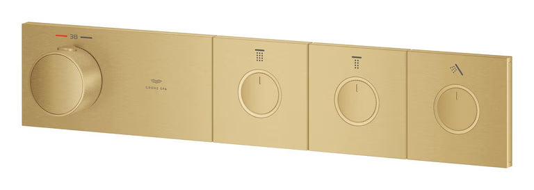 GRT AQUA THERMOSTAT TRIM 3 VALVES SMARTCONTROL - GROHE - (BRUSHED COOL SUNRISE - GROHTHERM - 0x15 mm -  0inchX0.5inch)