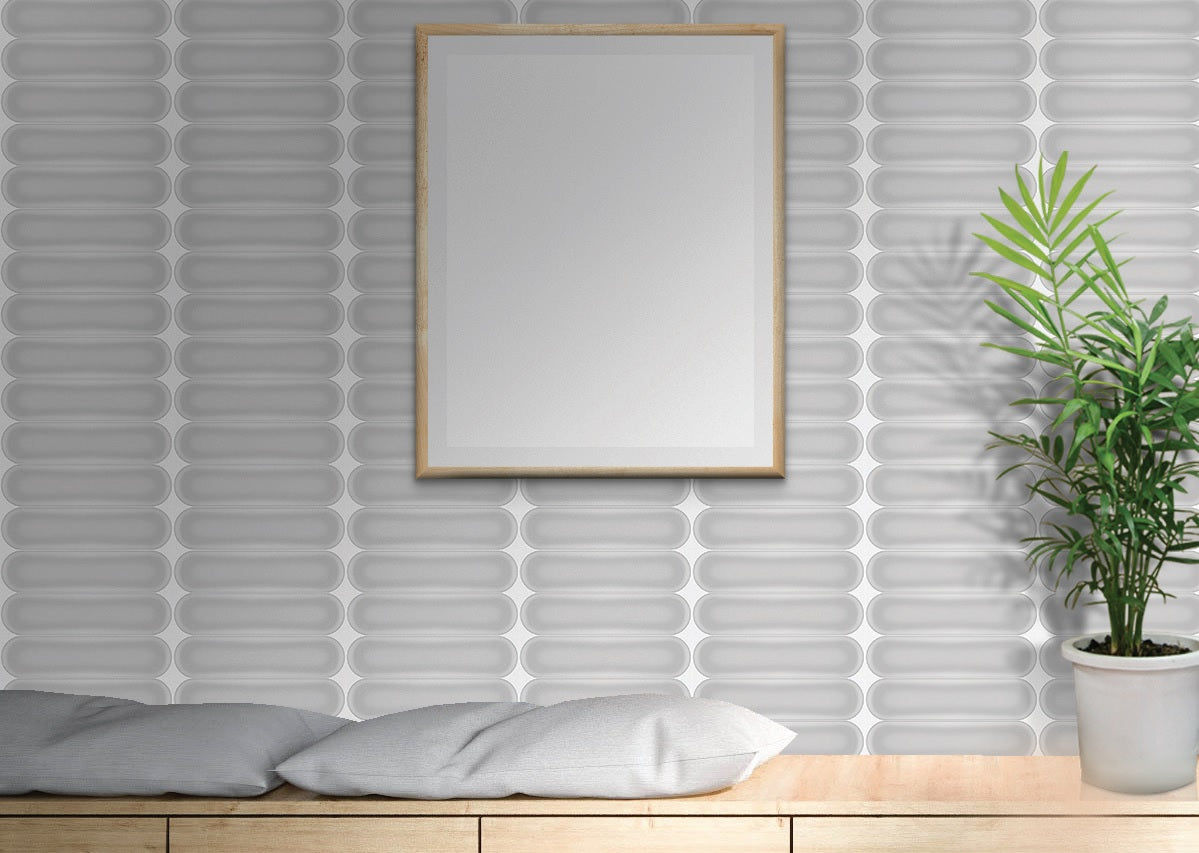 OVAL GREY HL - EUROPEAN -  (  - MIORCA - 300x75 mm - 12inchX3inch )